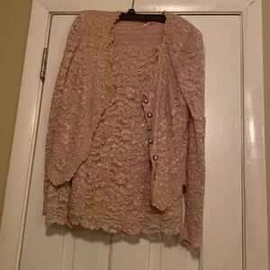 Lace 2 piece skirt set